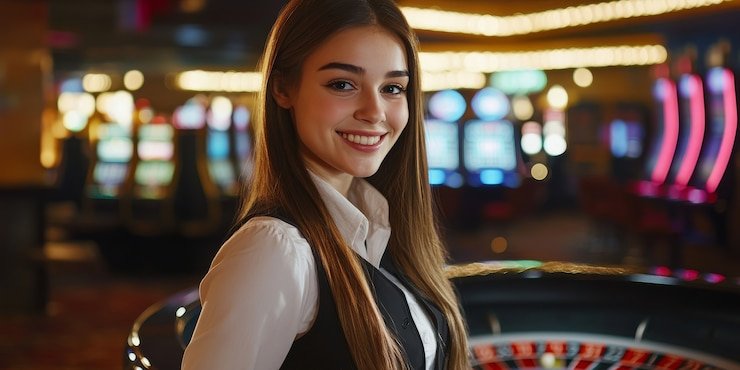 Live casino dealer and sports betting interface